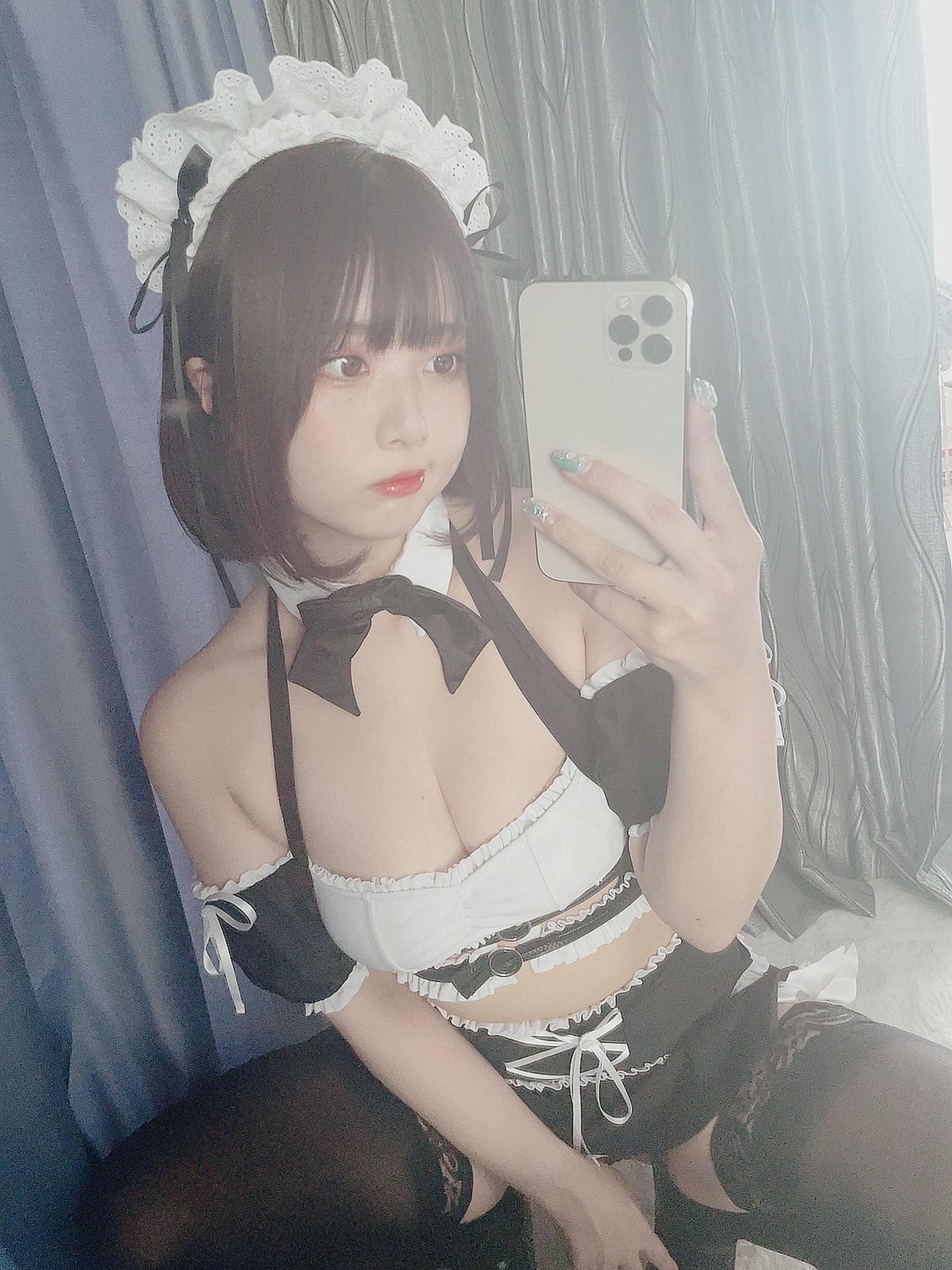 图片[1]-Tomiko(とみこ) – NO.014 Fantia-メイドスイムウェア髪切った[47P]-XikXak